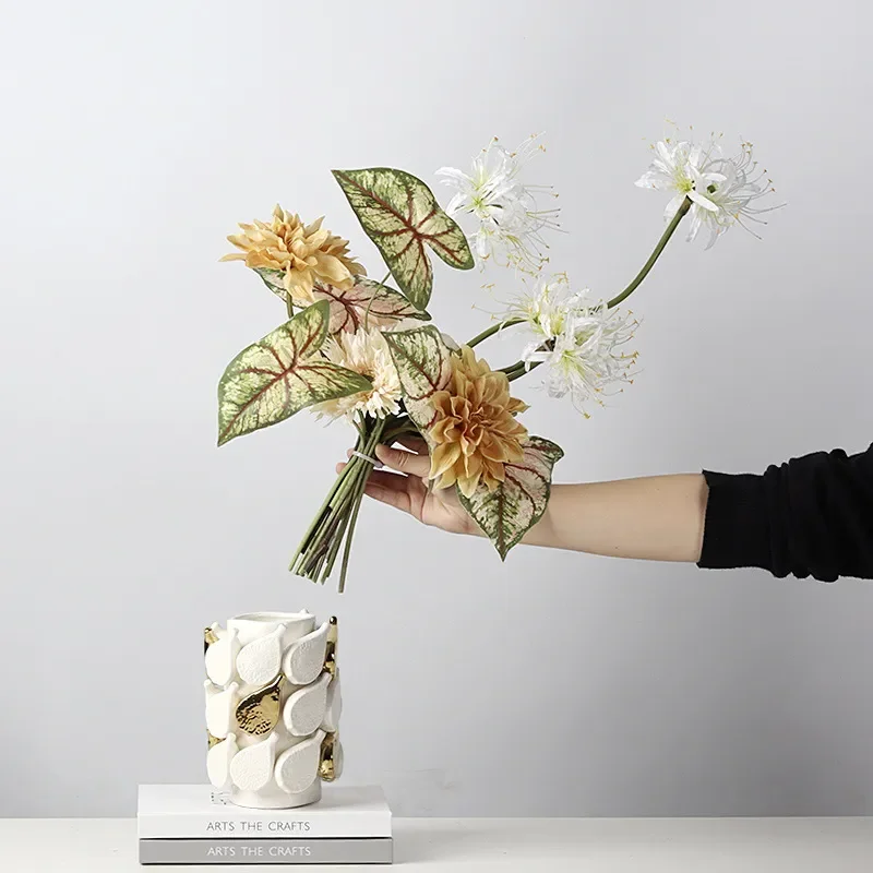 Modern Ceramic Vase Minimalist Home Decor Flower Arrangement for Living Room Coffee Table Entrance Hallway Nordic Style