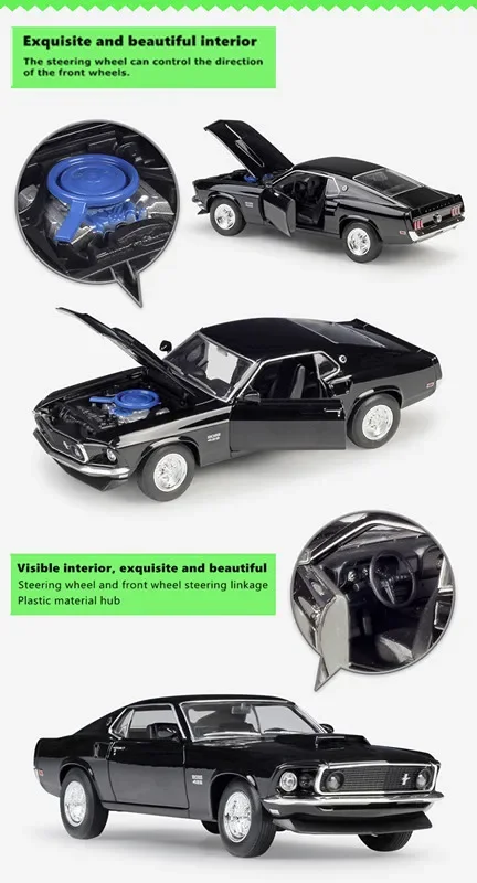 1/24 1969 Ford Mustang Boss 429 （カスタム品） 1/24 1969 Ford Mustang Boss 429 （カスタム品） 1969 Ford