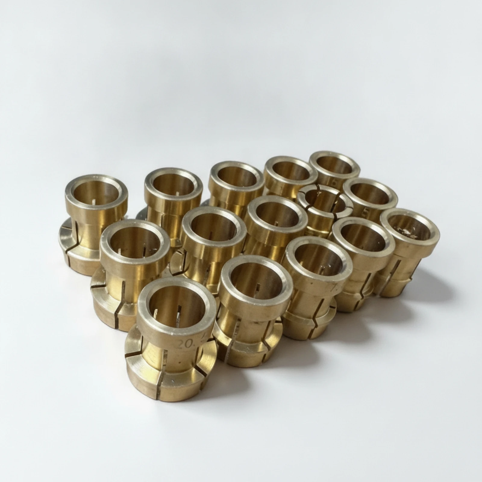 15 Pieces Brass Collet Segmented Circular Collet Jewelry Tool Compact for Jewelers, Bench Work
