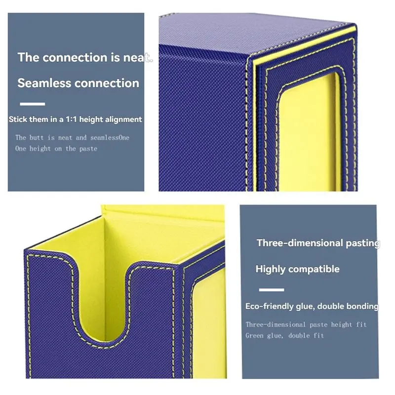 Caixa de Armazenamento para Cartas Colecionáveis com Janela, Estojo para Baralho com Tampa Removível, para Cartas de Jogos e Esportes