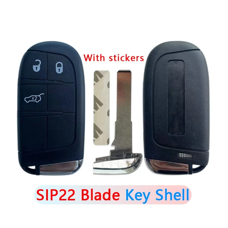 

Для Jeep Dodge Renegade Compass SUV 3-кнопочный SIP22 Blade Keyless Go Smart Remote Car Key Shell