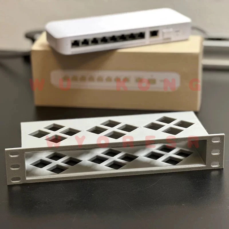 WYORESY for UniFi (USW-Flex-2.5G/USW-Flex-2.5G-8-PoE) Cooling Rack Stand Maintains Airflow Prevents CompactDual Model Switch