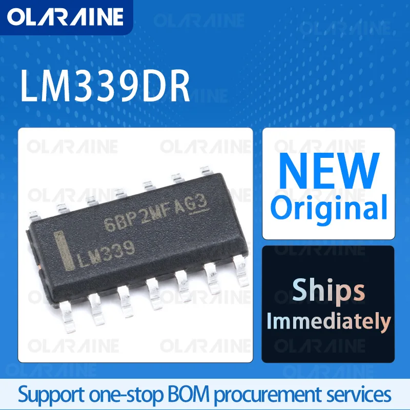 

10/50/100Pcs LM339DR SOIC-14 original ic chip Analog comparators RoHS 4 Channel Voltage 30 V Current: 500 uA