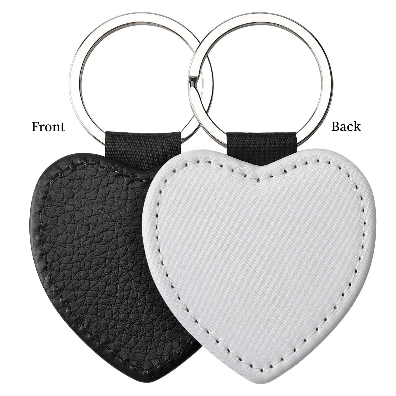 20 stuks PU sleutelhanger sleutelhangers PU lederen sleutelhanger sublimatie blanks sleutelhanger kleine cadeaus voor vrouwen auto tas accessaries DIY logo