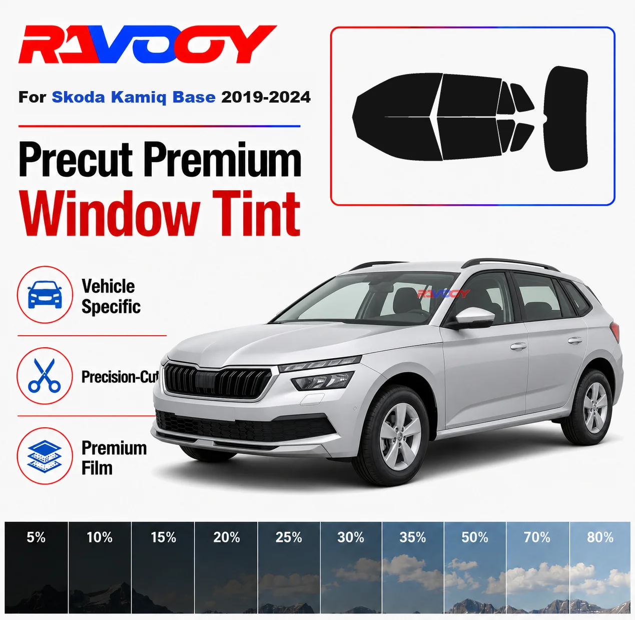 premium-precut-window-tint-kit-front-rear-windows-rear-windshield-for-skoda-kamiq-base-2019-2024-complete-set-nano-ceramic-film