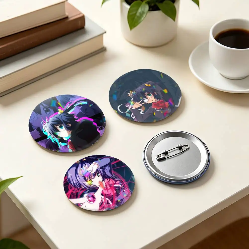 Anime C-Chuunibyou D-Demo Koi ga Shitai!  25 32 44 58 75mm Badges Personalized Round Brooches Pins Accessory Gift