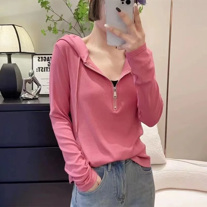 

Милые толстовки с капюшоном Himegyaru для женщин с длинным рукавом, красивые молетомные темпераментные сращивания, расслабленная подкладка, женские круглые воротники в корейском стиле