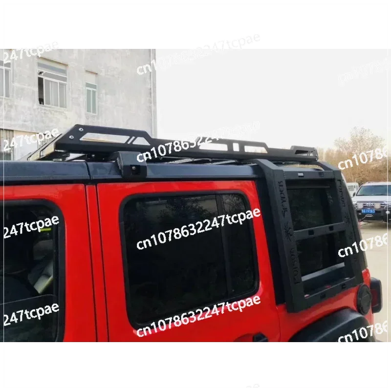 

Для Jeep Wrangler JK JL 2/4-дверный багажник на крышу со светодиодной подсветкой, комплект для крепления багажника, грузовая корзина