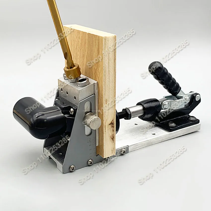 Pocket Hole Jig Kit For Collecting Dust, Pocket Hole Drill Guide Jig For 15° Angled Holes Woodworking Tools For Strong Joints