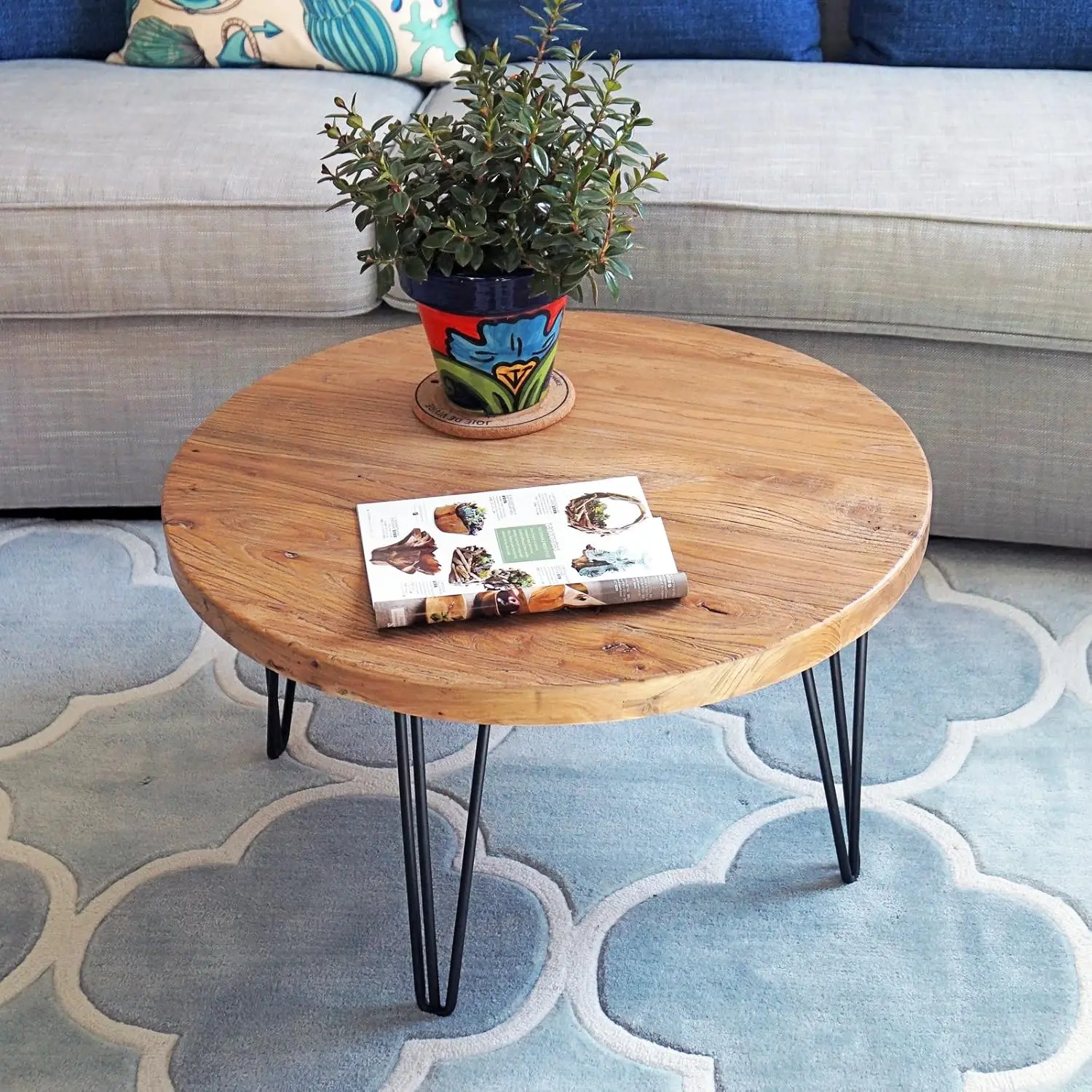 Old Elm Coffee Table (Round)