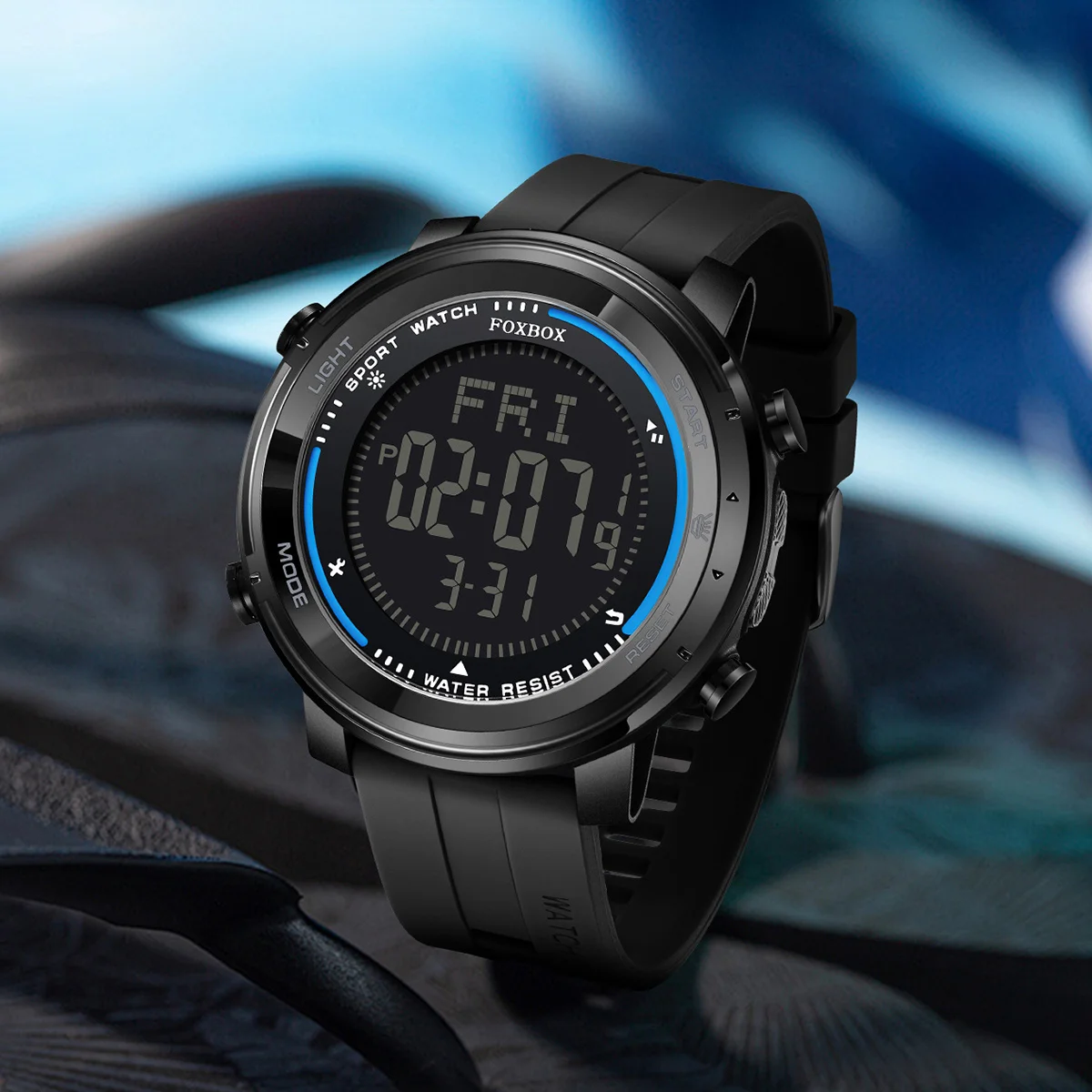 Moda silicone relógios digitais led calendário luminoso esportes relógio masculino lanterna à prova dwaterproof água cronógrafo relógios eletrônicos