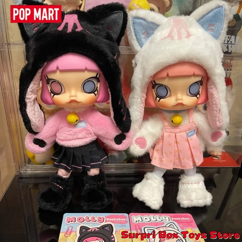 

New Popmart Molly Peekaboo 1/8 Action Figure Blind Box Cute Collectible Bjd Doll Fashion Figure Mystery Box Toys Gift For Girls