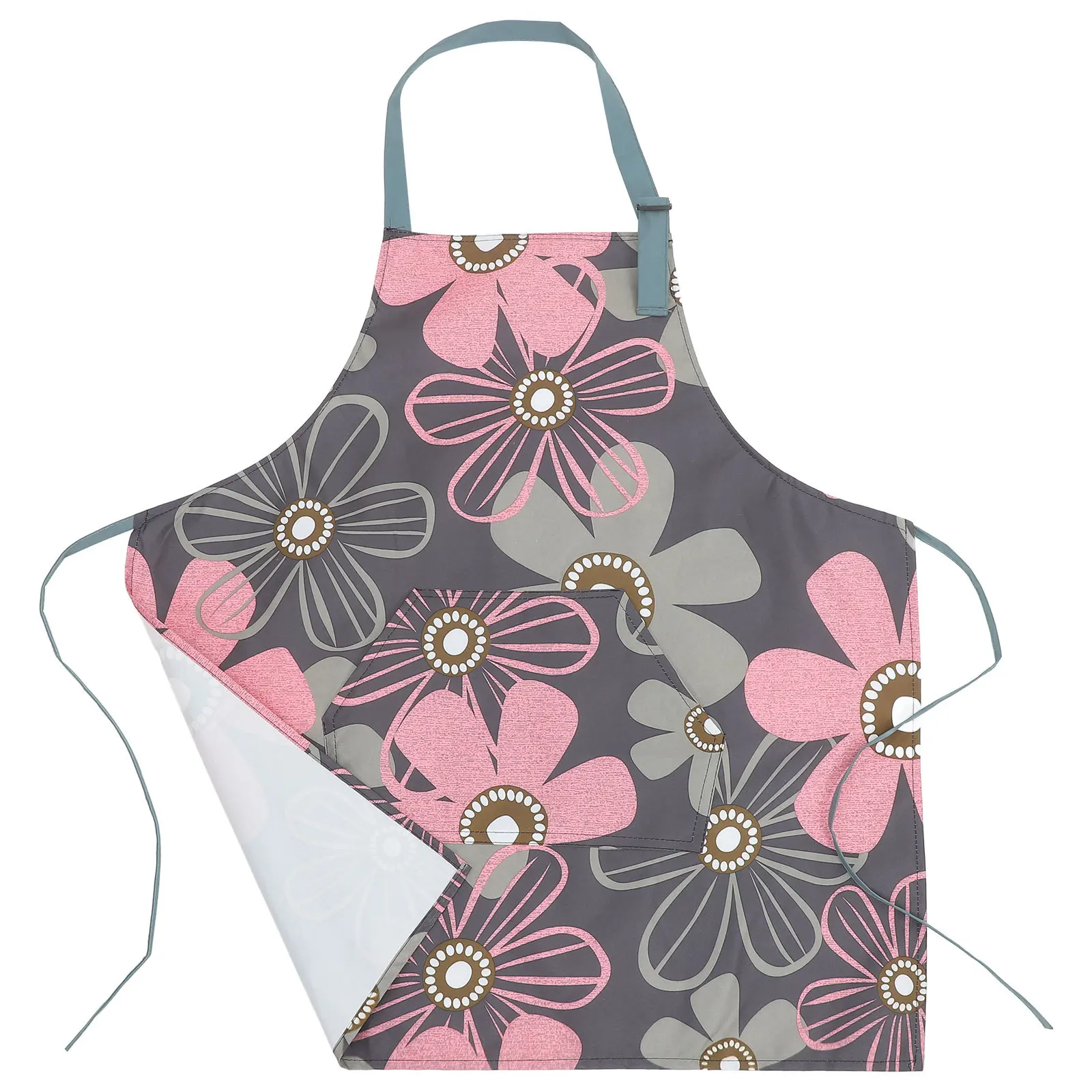

Waterproof Apron Aprons for Women with Pocket Adjustable Cooking Polyester Baking