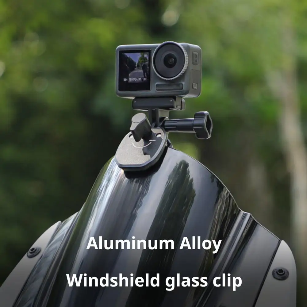 

Motorcycle Windshield Clamp Bracket Adventure Motorcycle Camera Holder Universal Motorcycle Action Camera for Gopro for Storage