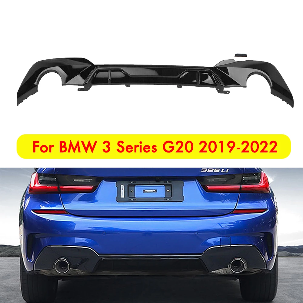 Per BMW SERIE 3 G20 SEDAN M SPORT 19-22 Auto Paraurti Posteriore Lip Diffusore Spoiler Splitter Protezione Body Kit Accessori Tuning