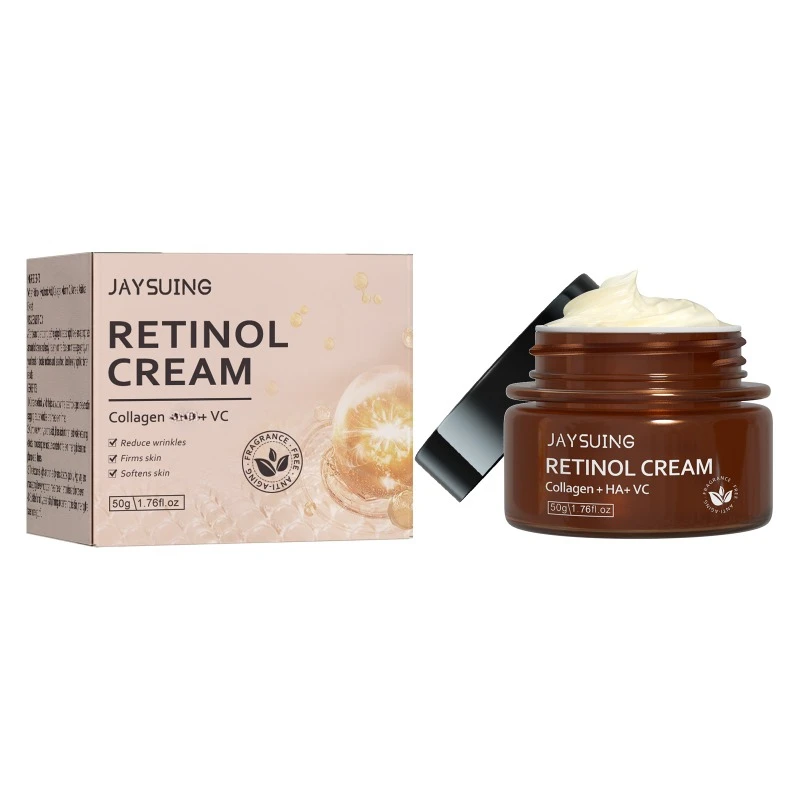 Crema facial con Retinol de colágeno, crema facial que se desvanece, líneas finas, ilumina la piel, blanqueamiento firme, hidratante, antiarrugas, envejecimiento, cosméticos