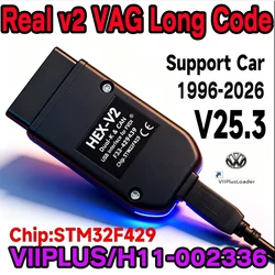[1996-2026] Update V25.3 Unlimits VINs Real V2 Online VA-G HEX 2 Hardware Usb Interface For VAG  CO-M Diagnostic Coding VCD TOOL