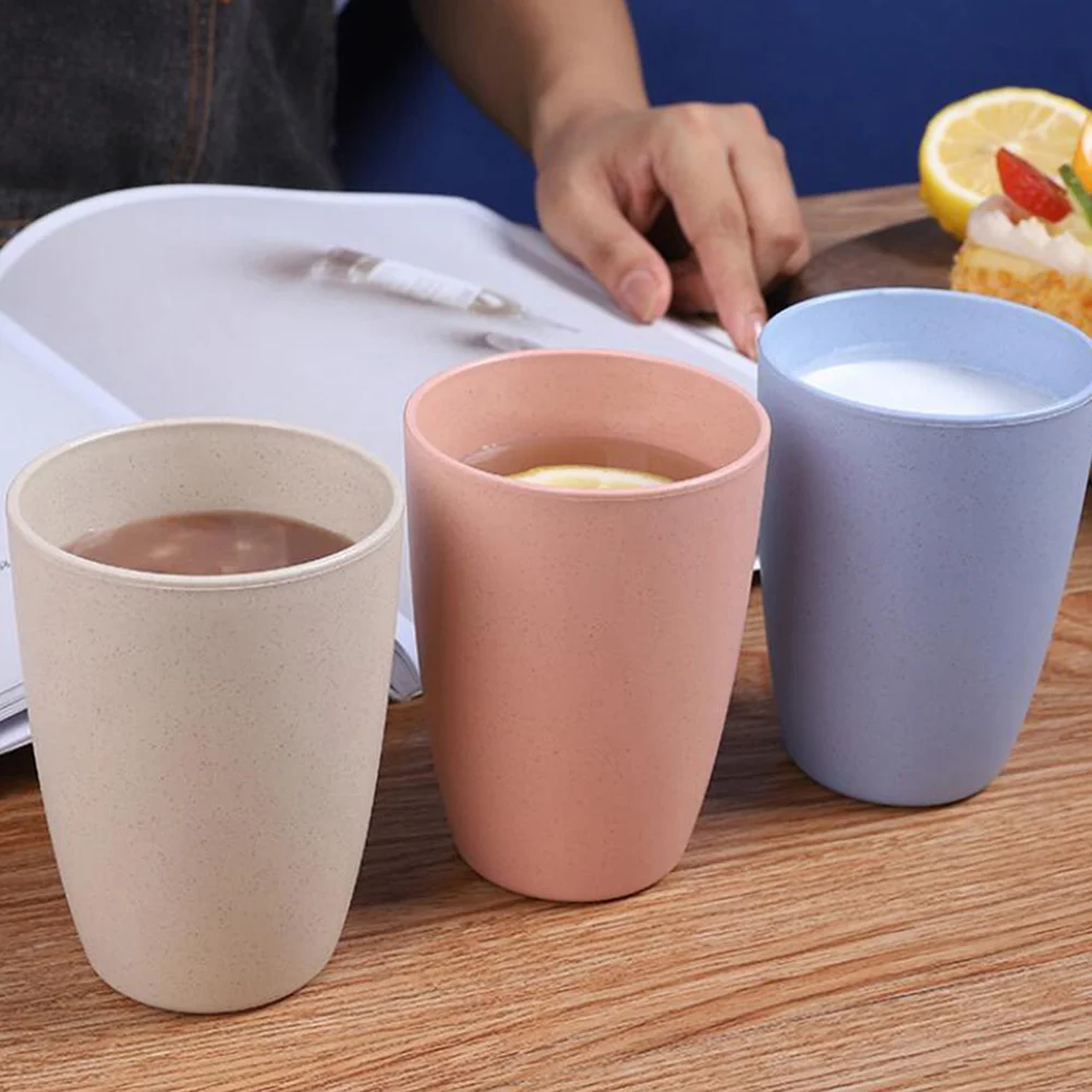 

5Pcs Water Cups Milk Cups Juice Cups Drink Mugs (Assorted Color) Mug Drink Cup