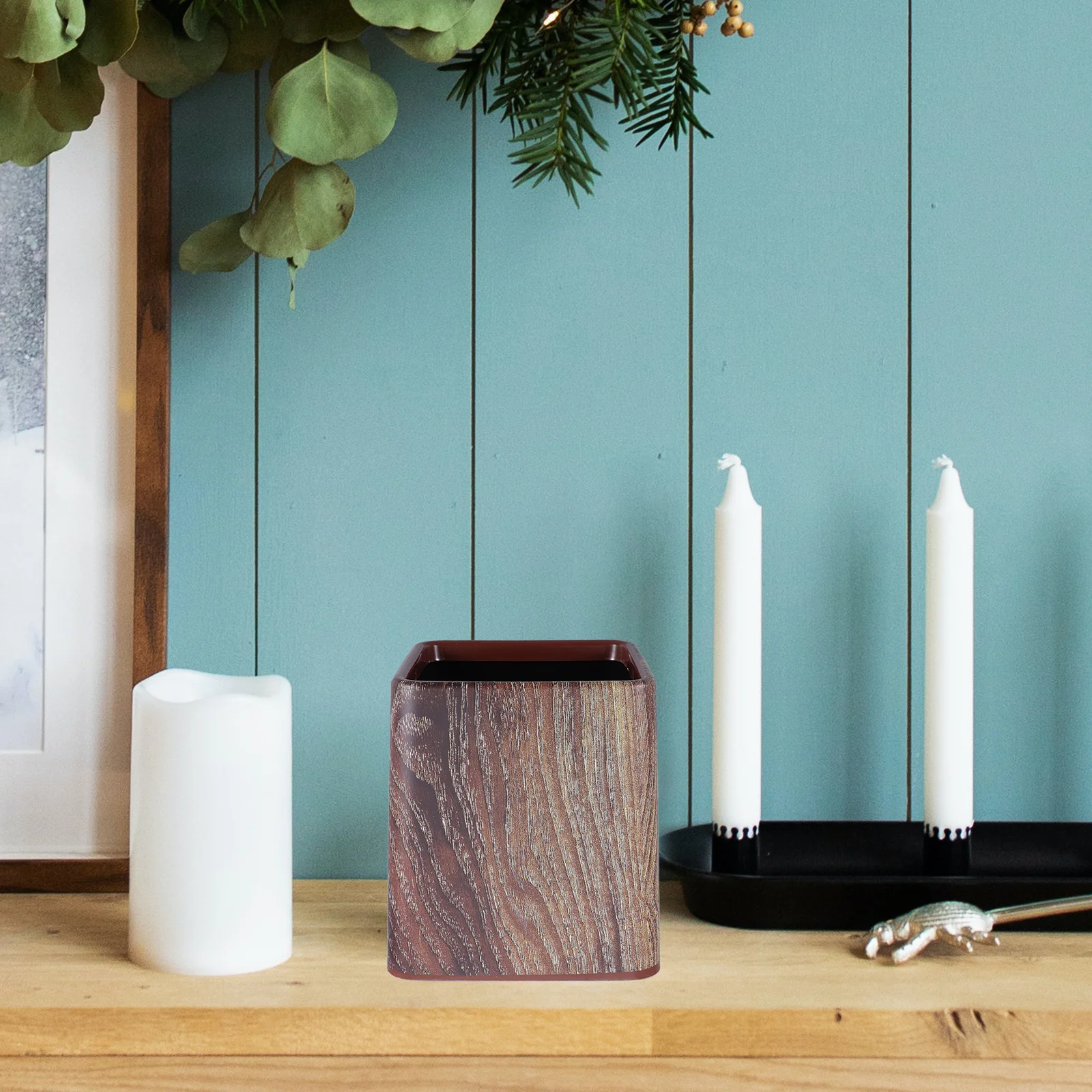 

Vintage Trash Can For Bathroom Bedroom Kitchen Office Waste Bathroom Counter Trash Can Basket Plastic Home Decor Bin