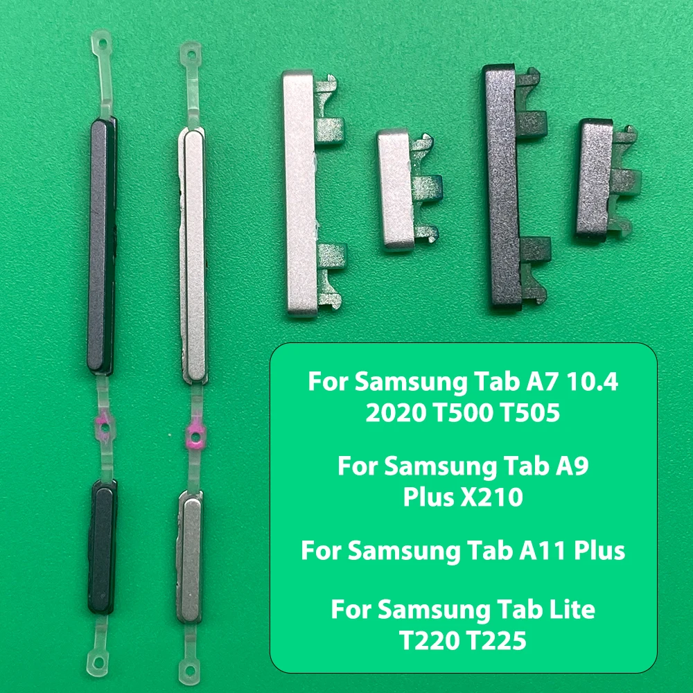 Side Keys Power + Volume Buttons Replacement Parts For Samsung Tab A7 10.4 2020 T500 T505 A9 11 Plus X210 X215 A7 Lite T220 T225