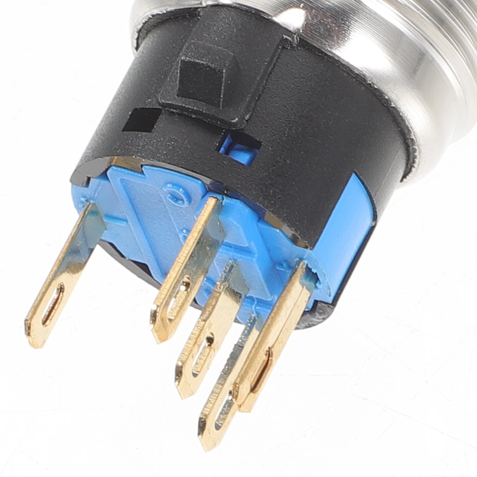 

10 Rotary Switches 19mm Metal Round Push Button Two Positions Reset 12 24V Truck Momentary Light Flush
