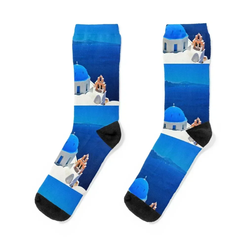 

Santorini Socks short sport Men's christmas stocking Socks For Women Men's anime Climbing japanese fashion Male Socks Women's