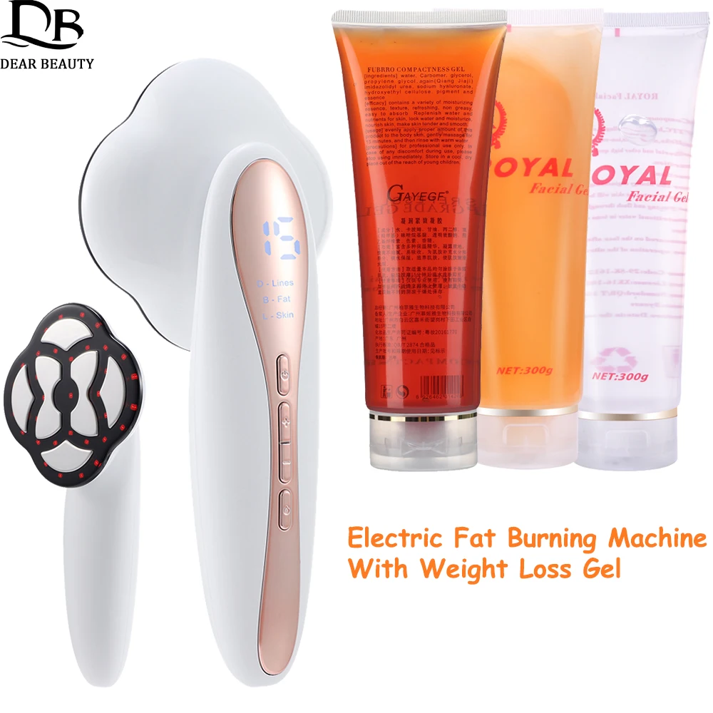 

Electric Fat Burning Machine + Conductive Slimming Gel Infrared Heating Anti Cellulite Weight Loss Bady Shaping Muscle Massager