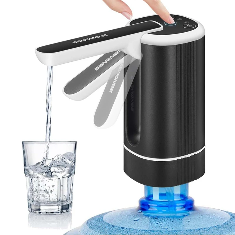 Electric Water Jug Dispenser Portable Drinking Water Pump For 2-5 Gal Bottle USB Rechargeable