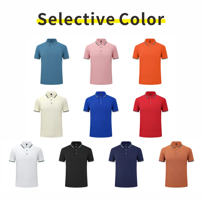 2024 New Polo Business Leisure Men\'s and Women\'s Polo Pattern Printing Embroidery Company Group Polo Customization