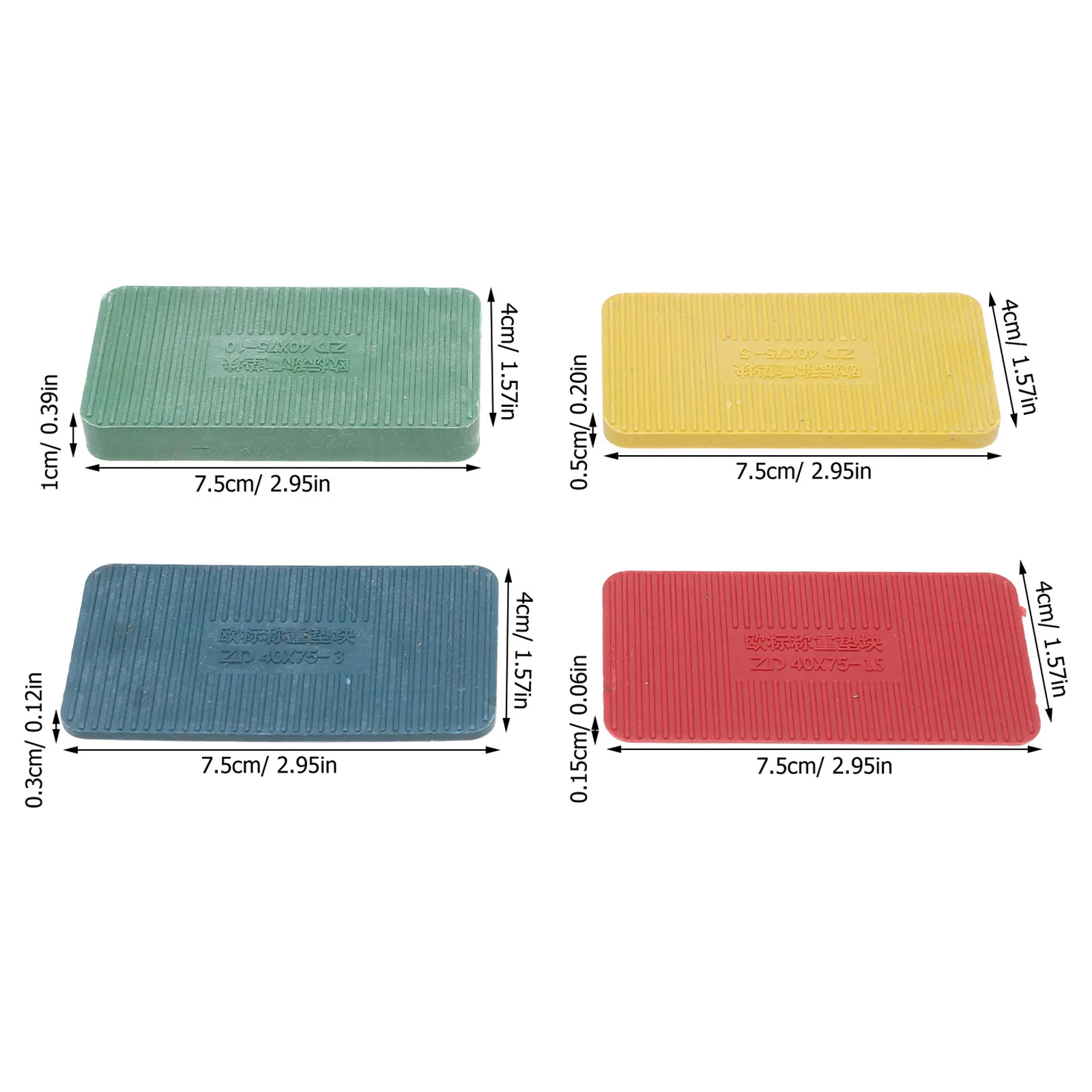 40 pcs Plastic For Leveling Heavy Load Door Window Support Shims Flat Glazing Frame Spacer - Construction Shims Blocks