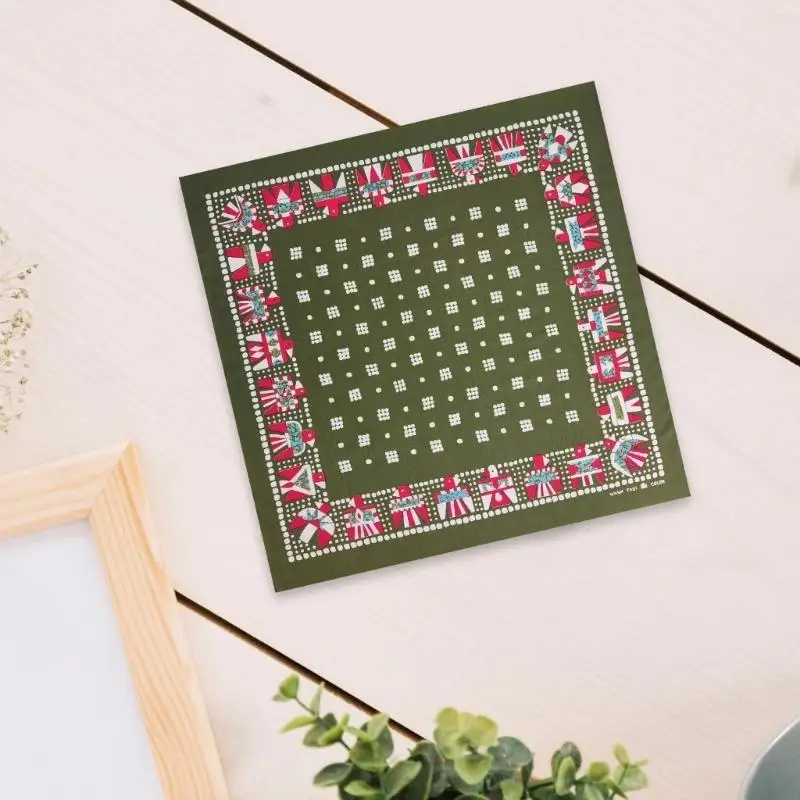 Paisleys Pattern Square Scarf Lightweight Headscarf Quick Drying Handkerchief for Head and Neck Accessories 6XDA