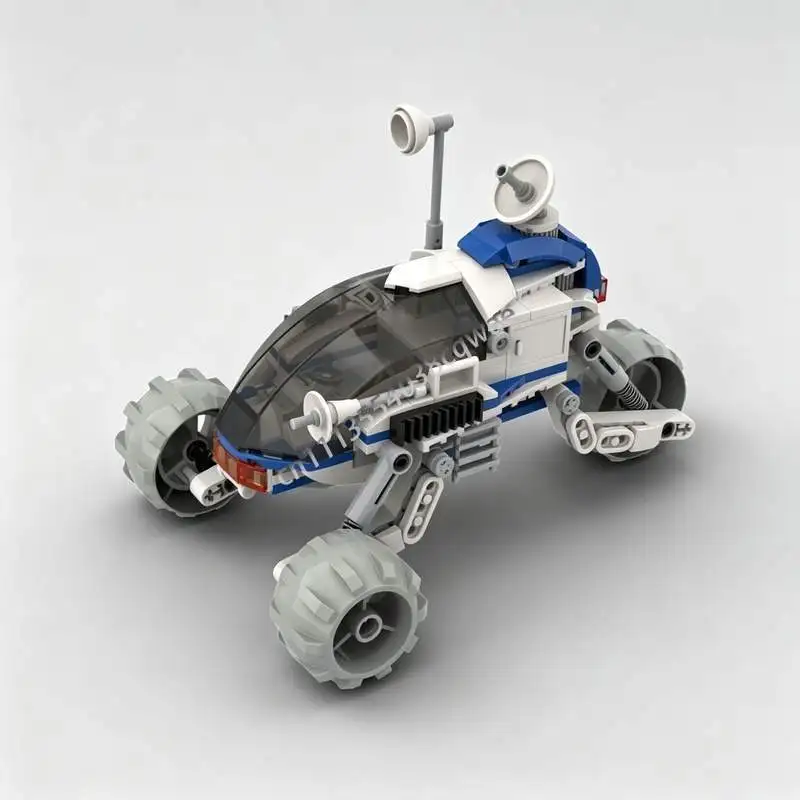 NEW 228Parts T3-Trike Upgraded Nostalgia Sci Fi Vehicle MOC Model Custom Puzzle DIY Creative Assembly Building Blocks Toy Gifts