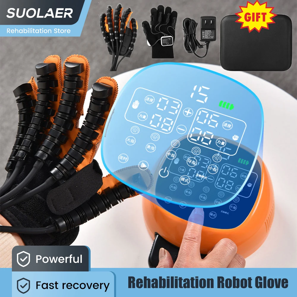 

Rehabilitation Robot Gloves Hemiplegia Hand Stroke Recovery Equipment Finger Exerciser Hand Strengthener Physical Therapy Device