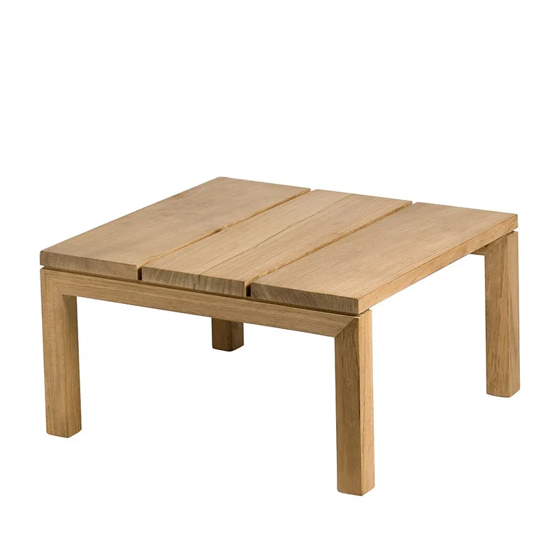 

Outdoor solid wood bed, waterproof and sunscreen swimming pool beach room solid wood bed