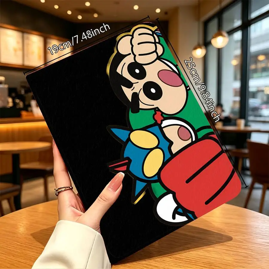 with Pencil Slot Case for Samsung Galaxy Tab S10 Plus A8 S7 S8+ S9 FE S11 A7 Lite S10FE A9Plus A11 S9+ S10 Lite C-Crayon