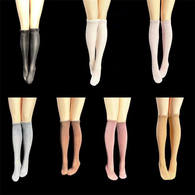 CJG-065 1/6 Female Soldier Minimalist Fashion Versatile College Style Long Short Socks Fit 12