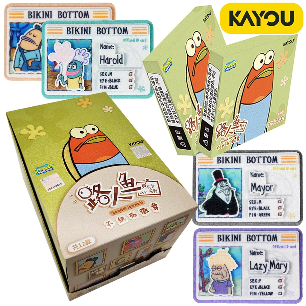 

KAYOU Original SpongeBob SquarePants American Classic Comedy Anime Peripheral Non Woven Craft Badge Pendant Kid's Christmas Gift