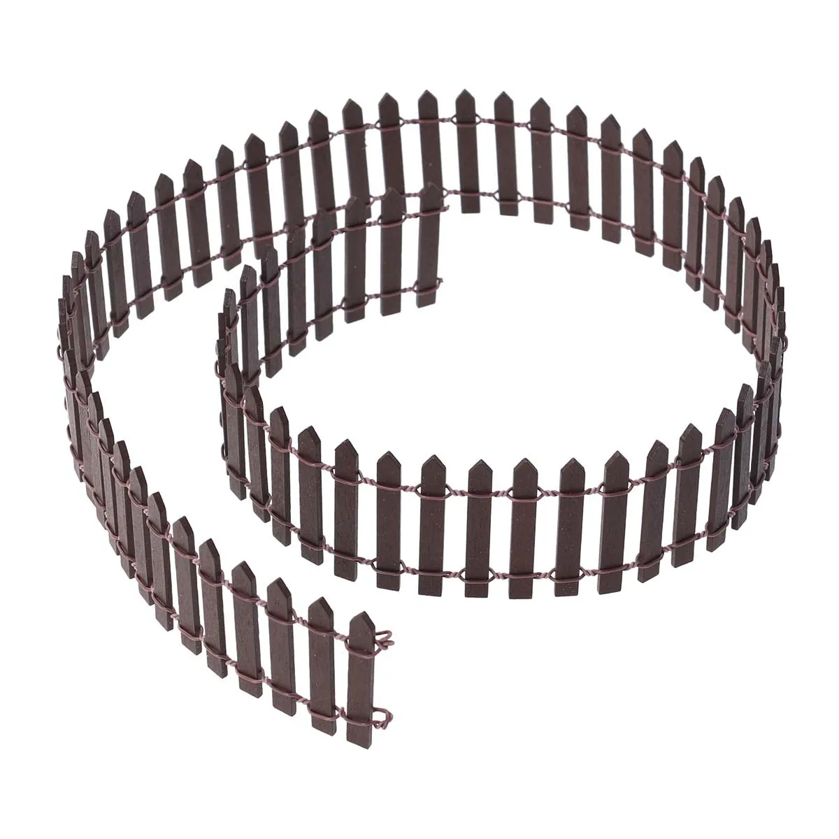 سياج مصغر خشبي واقعي يمكنك صنعه بنفسك لحديقة الجنية لبيت الدمى بونساي تررم ديكور ملحقات منزلية صغيرة #5