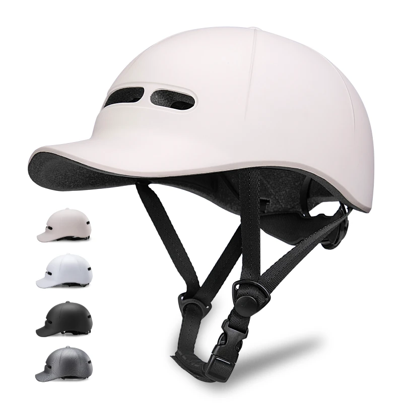 

2025 Мужской и женский велосипедный шлем, бейсболка, ультралегкий солнцезащитный козырек, фуражка для велосипеда, скутера, полузащитная шапка, дорожное велосипедное снаряжение