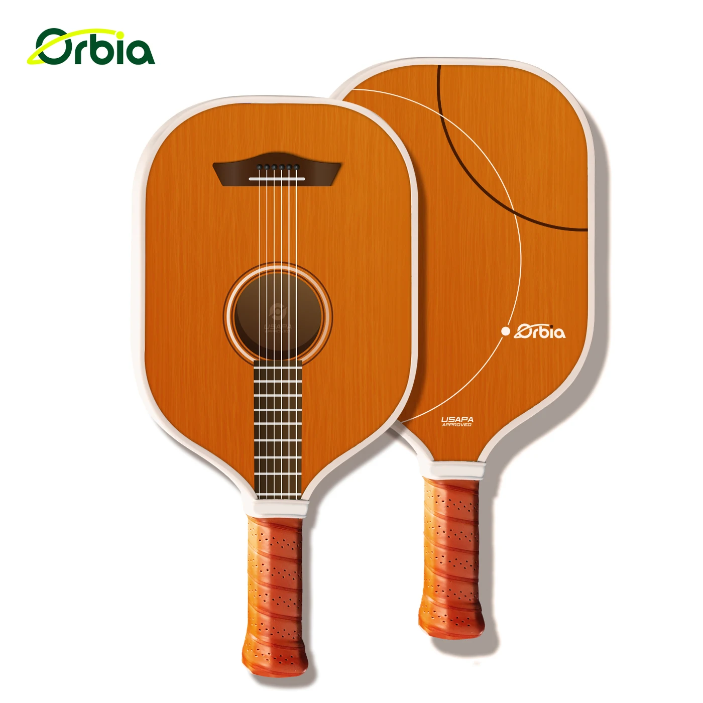 

Orbia Fun Guitar Design Design Professional Pickleball Sports Comfortable Handle 13mm Pickleball Paddle Fit Most Hands Racket