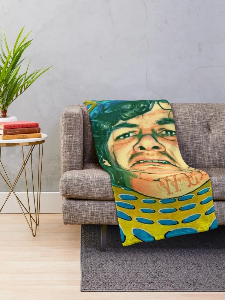 Dean Ween Guitar Face Throw Blanket blankets and blankets Blanket Sofa