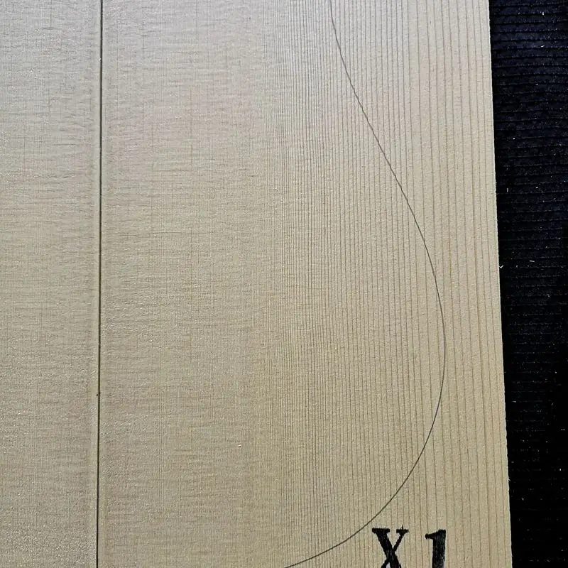 1SET AAA photo selection of sitka spruce guitar veneer guitar panel wool wood shandong hongyin 540*220*4.5mm