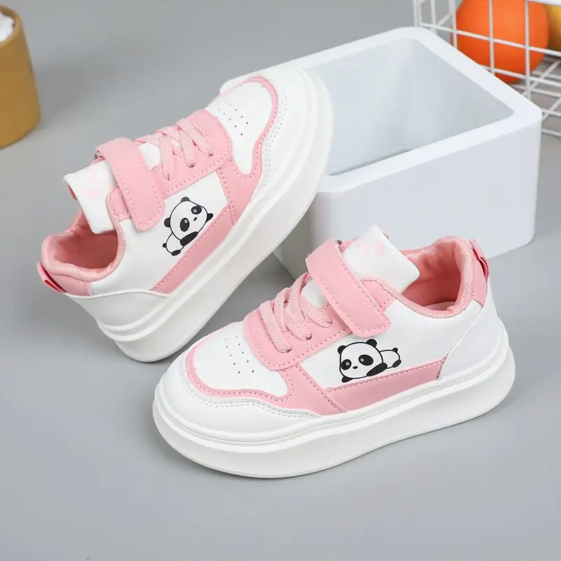 الفتيات ربيع الخريف 2026 أحذية رياضية من الجلد لينة وحيد عدم الانزلاق أحذية رياضية غير رسمية للأطفال الطلاب حذاء كاجوال