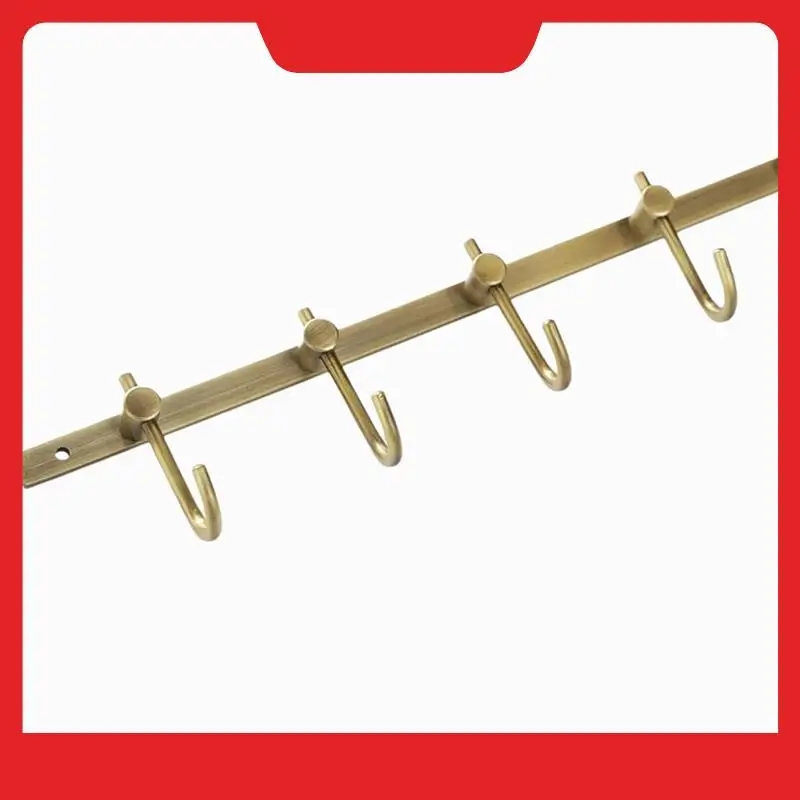 Towel Hook Bronze Brass Row Hooks Rack Wall Mounted For Bathroom Coat Rack For Kitchen Garage