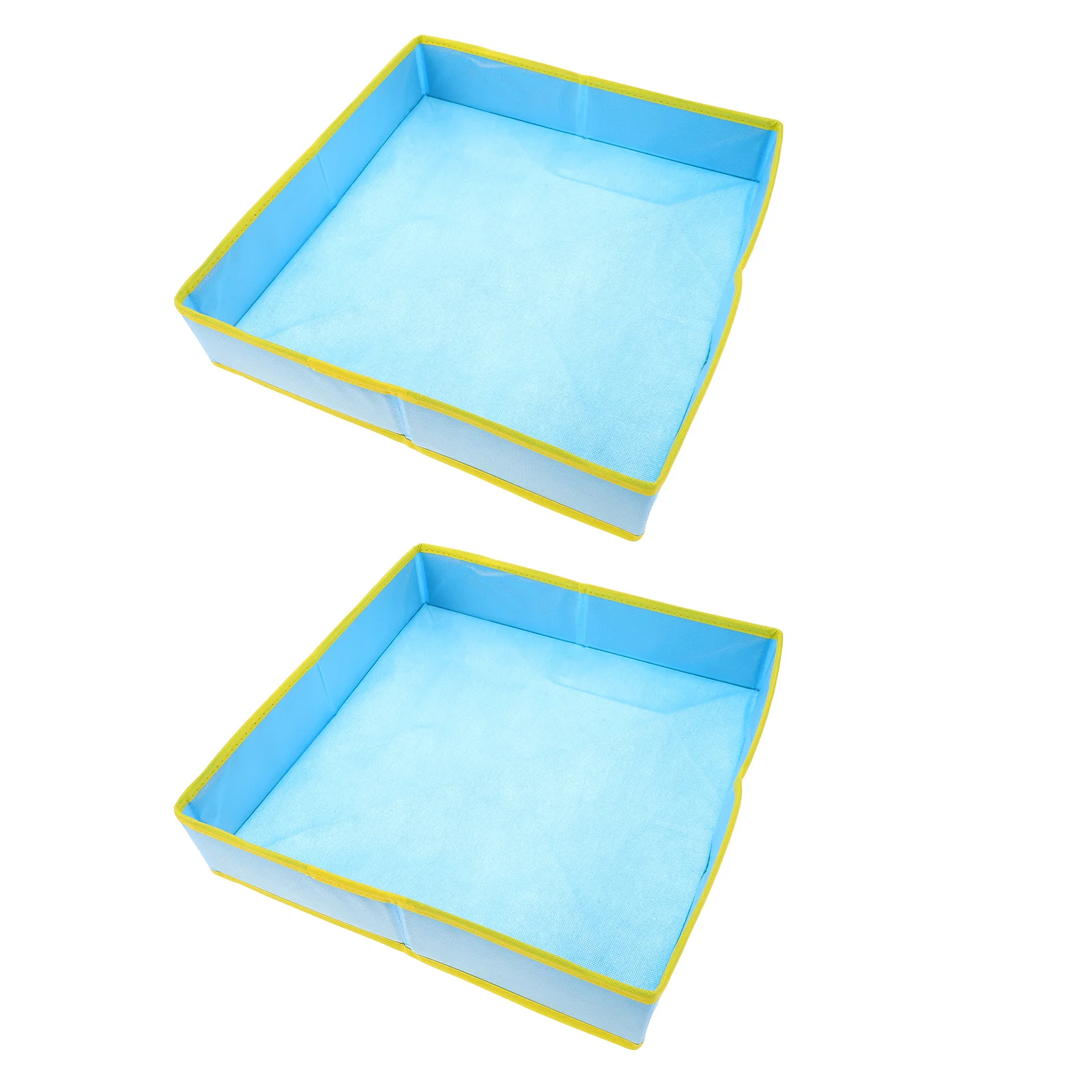 

2pcs Portable Kids Sandbox Foldable Sand Tray For Toddlers Easy Setup Beach Outdoor Playtime Sand Play Tray For Children