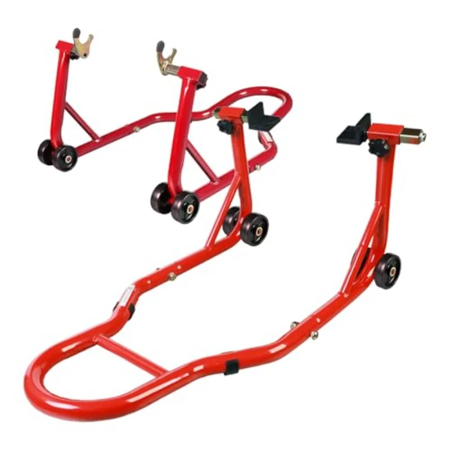 

Универсальная подставка-лифт для мотоцикла, комбинированная передняя и задняя подставка, грузоподъемность 1100 фунтов, подставка для задней подвески U+L, подставка для маятника