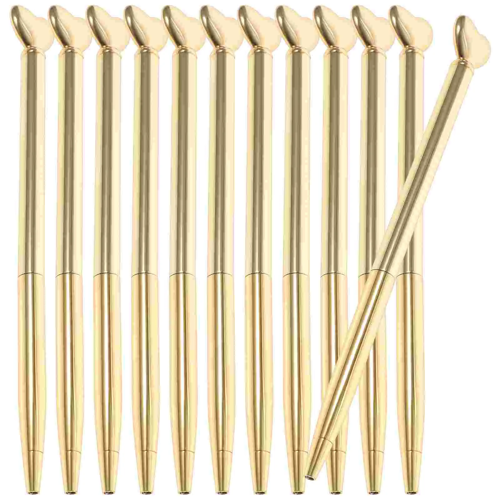 12 Pcs Metal Pen Premium Ink Writing Pens Ballpoint Ergonomic Students Creative