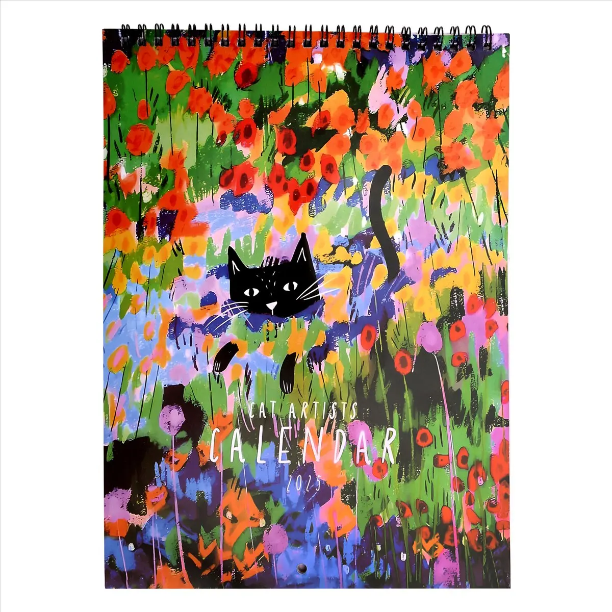 HITL Cat Painting Wall Calendar Monthly Wall Calendar with Medieval Cat Pictures Wall Art Pet Calendars for Home College