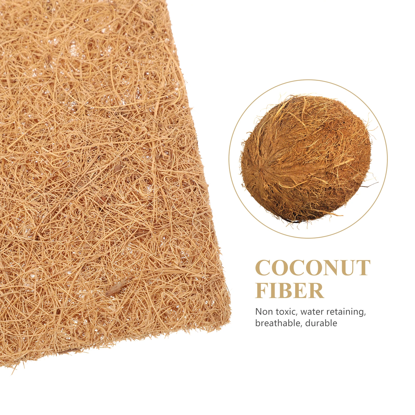 

6pcs Fiber Pet Pad Chicken Reptile Mat Nest Mats Breeding Eggs Pads Natural Reptile Mat Multiuse Poultry Pads