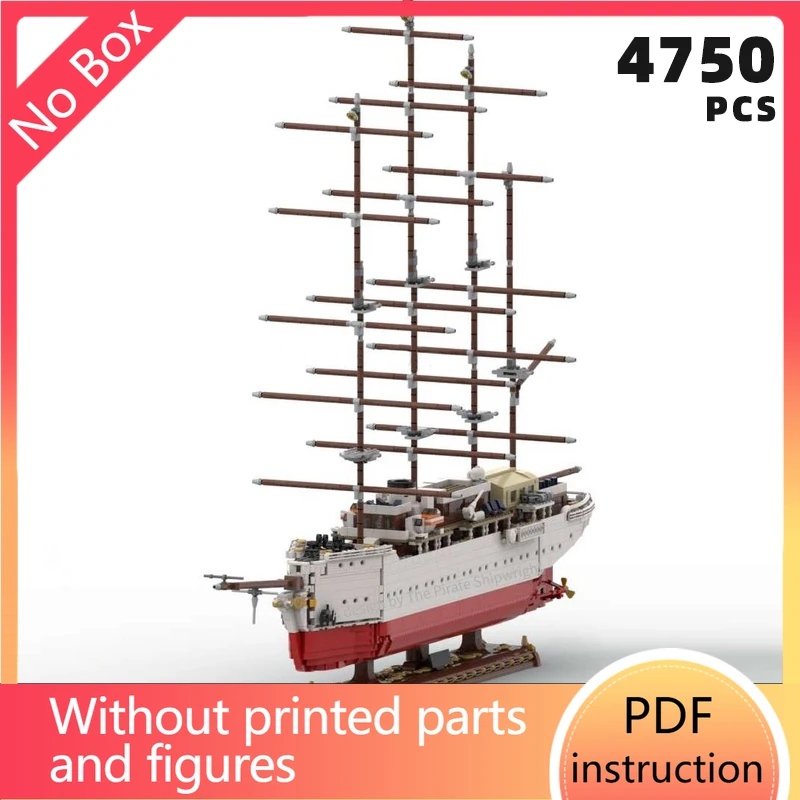

captivating historic sailing cruise ship yacht bricks Germany warship navy blocks sailship moc building unique display boat ucsC